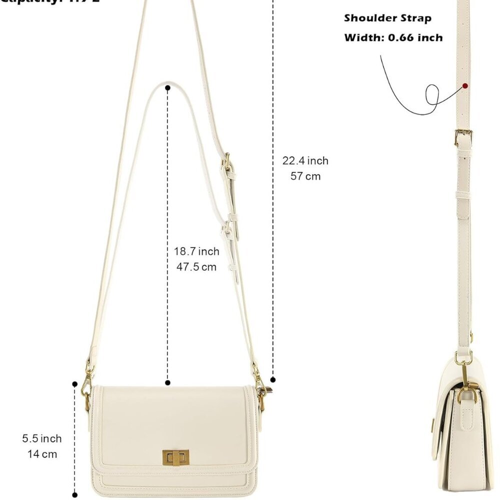 Compact Rectangular Crossbody Handbag For Women -… - image 3